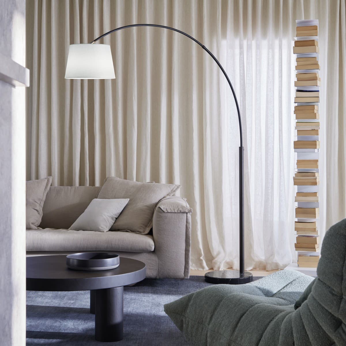 Bond 1 Light Floor Lamp in Black, Base Only-img-6