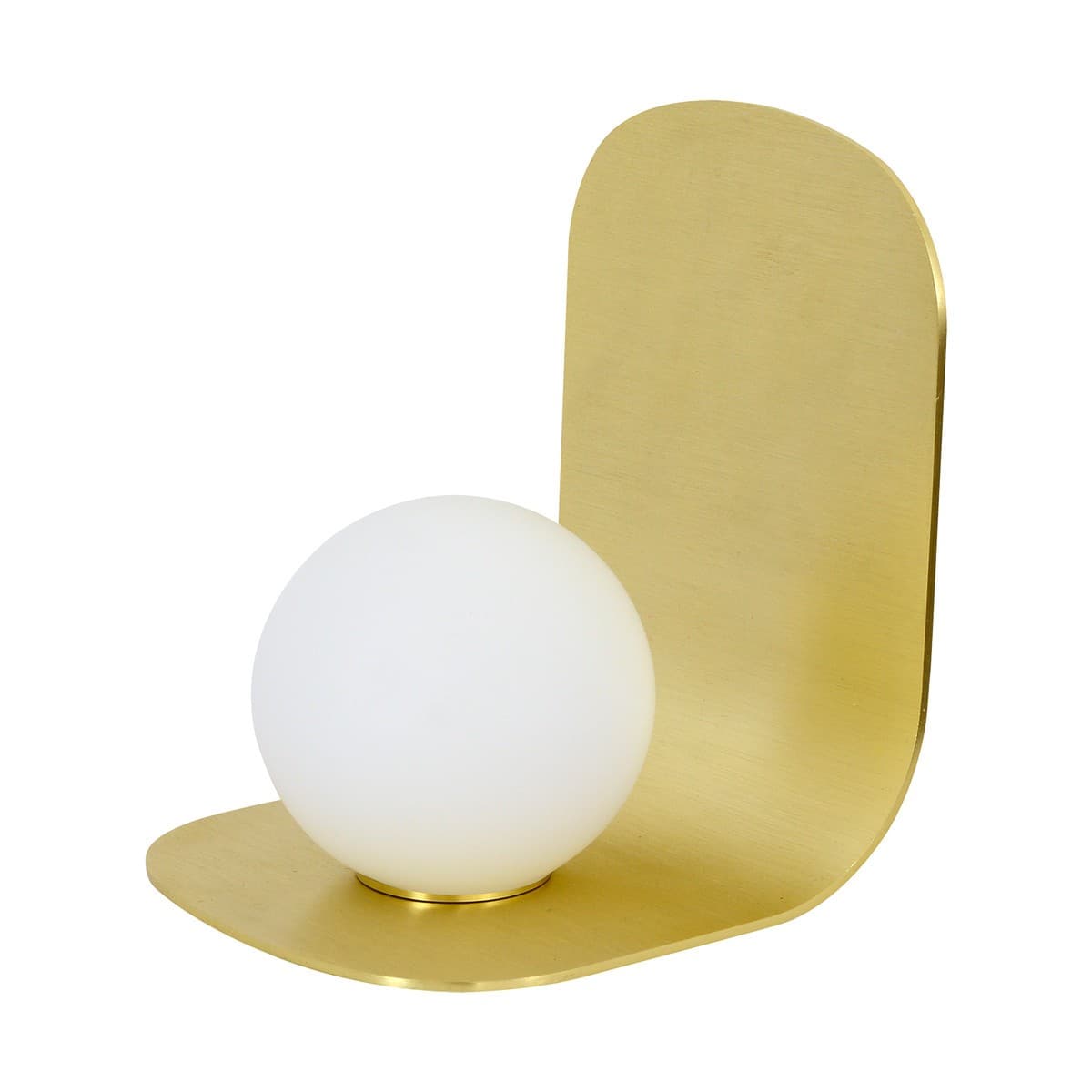 Attica 1 Light Table Lamp in Brass with Matte Glass Shade-img-1