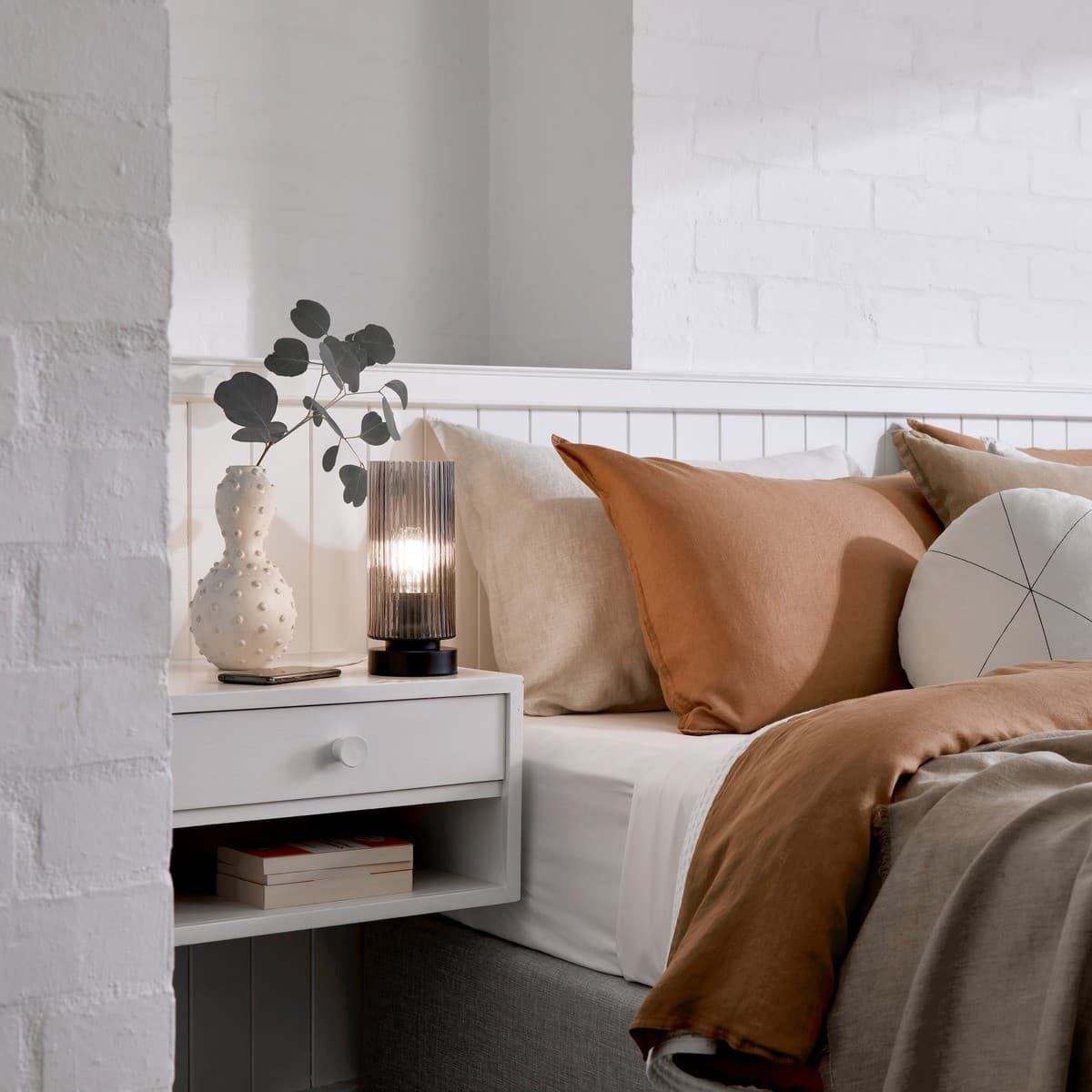 Curtis 1 Light Touch Table Lamp in Chrome with Opal Glass with USB 2 Pack-img-3