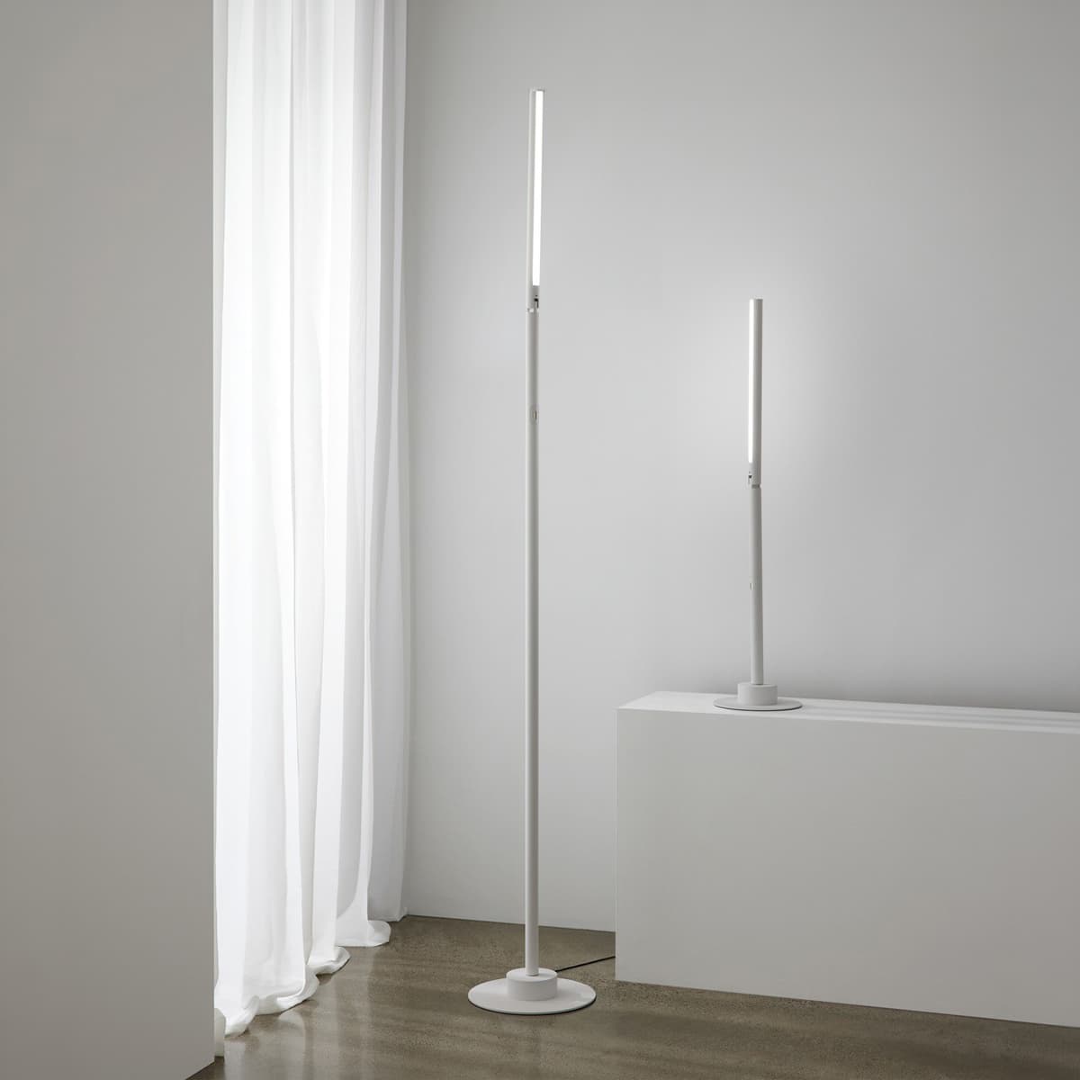 Lucci Connect Beam LED Smart Floor Lamp in White-img-6