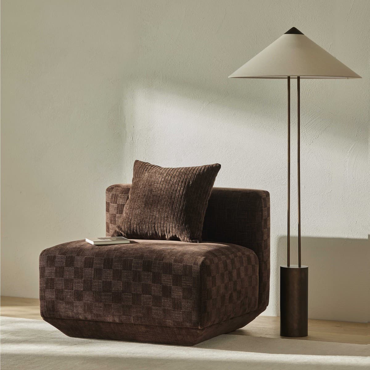 Jaxon 3 Light Floor Lamp in Bronze with Natural Linen Shade-img-6