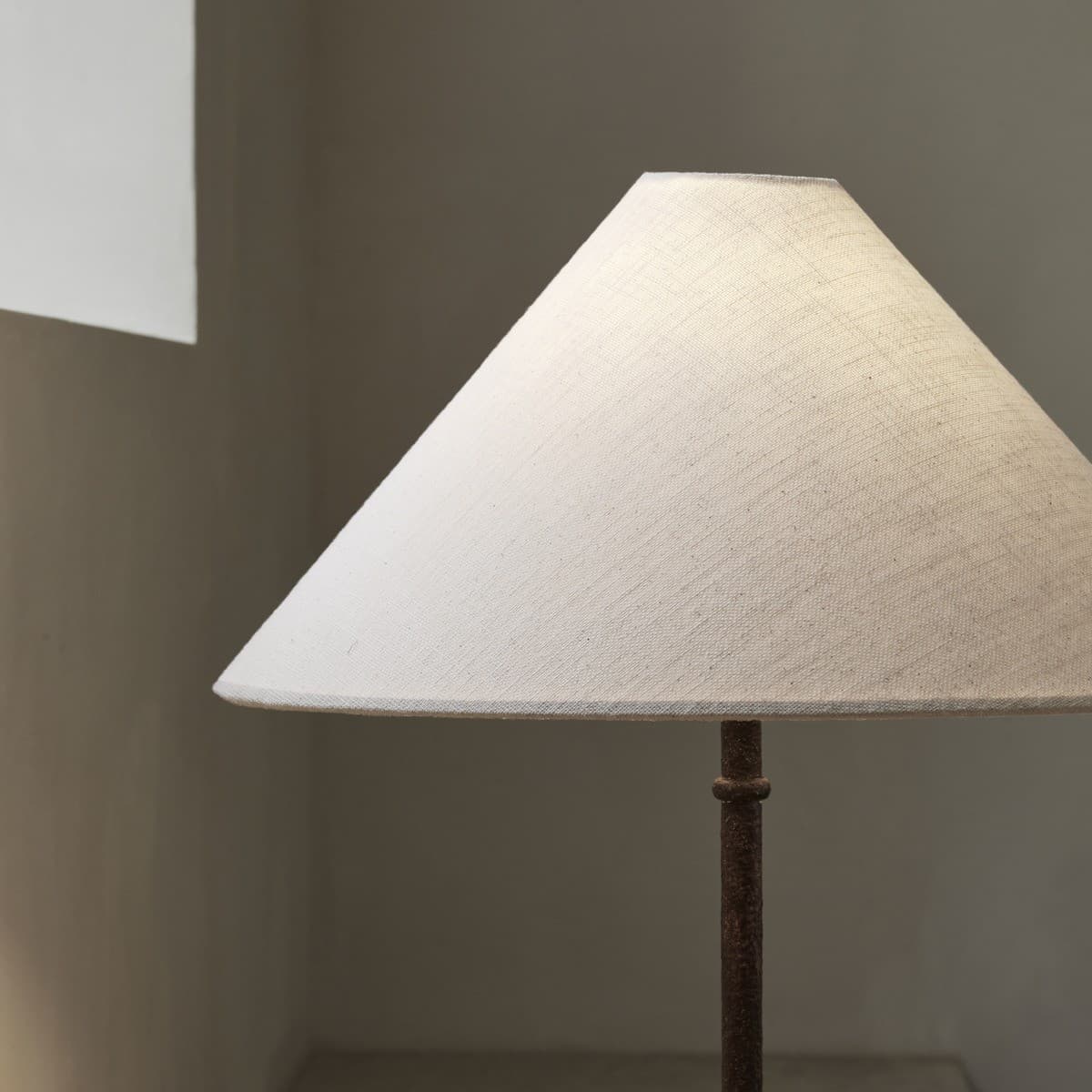 Santonio 2 Light Table Lamp in Rust with Natural Linen Shade-img-5