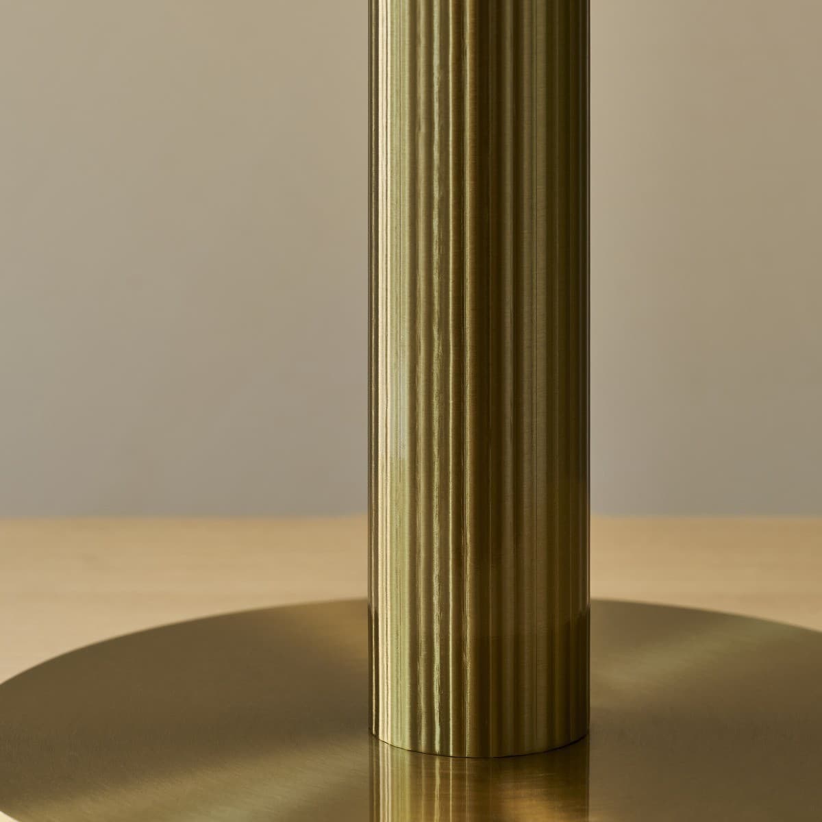Denver 2 Light Table Lamp in Brass with Ribbed Opal Glass-img-4