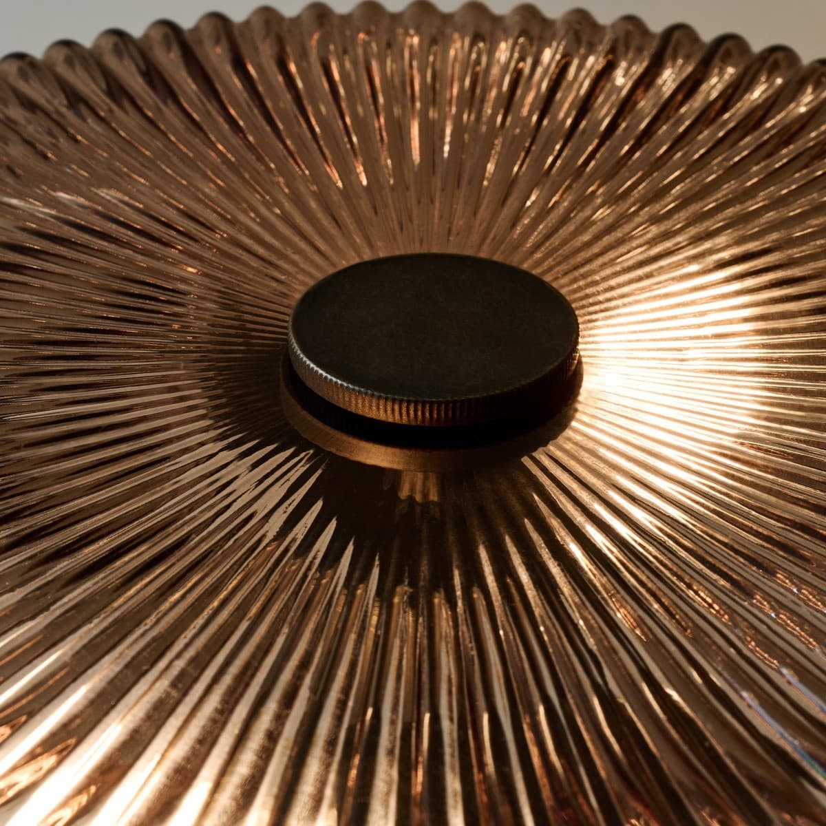 Denver 2 Light Table Lamp in Bronze with Ribbed Sepia Glass-img-3