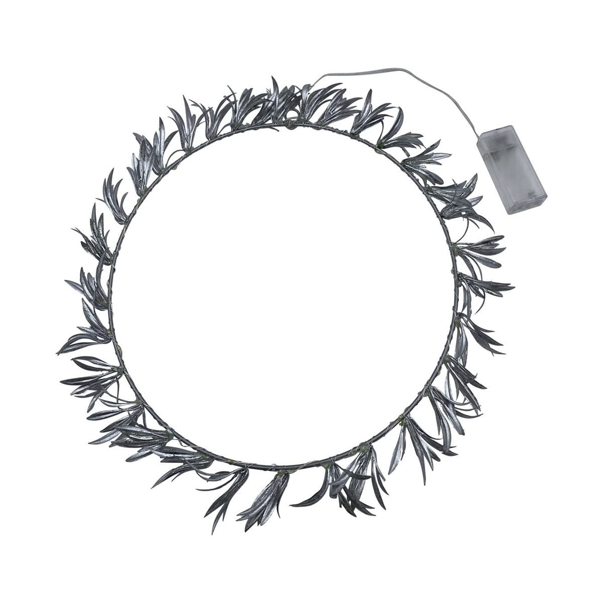 Grace LED Wreath in Silver-img-1