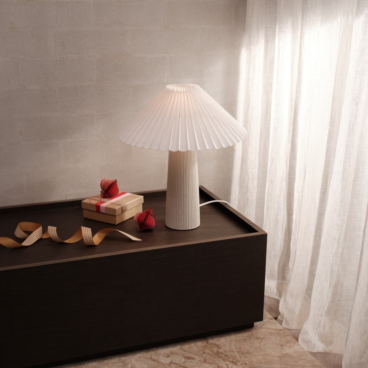 Lora 1 Light Table Lamp in White-img-3
