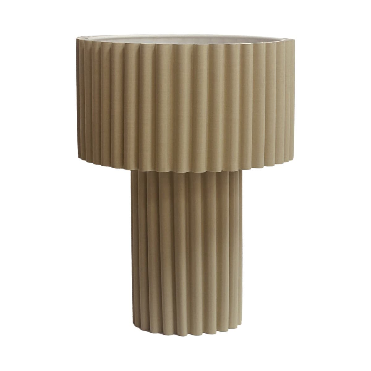Nora Scalloped Table Lamp in Sandstone-img-1