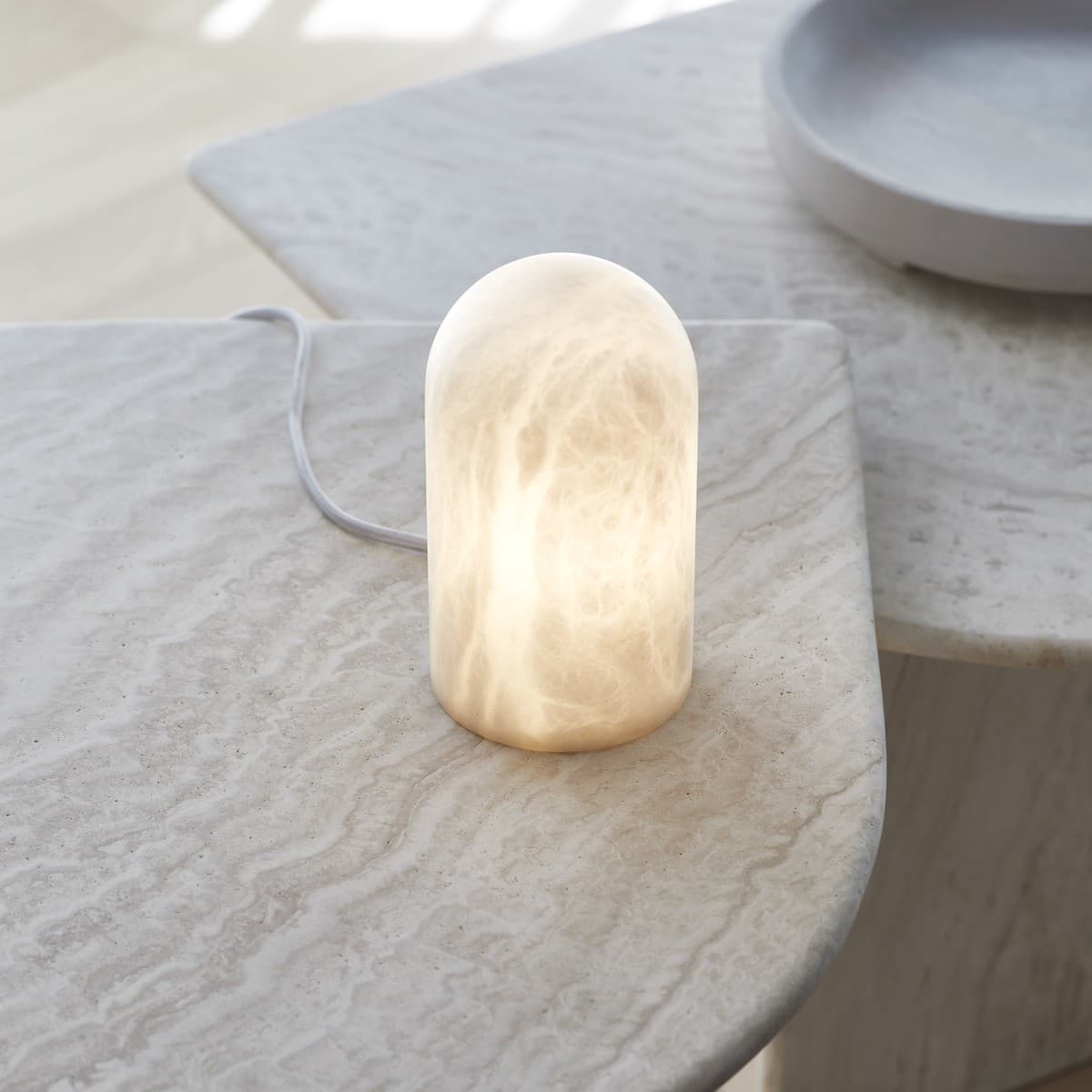 Panton 1 Light Table Lamp in Alabaster-img-2