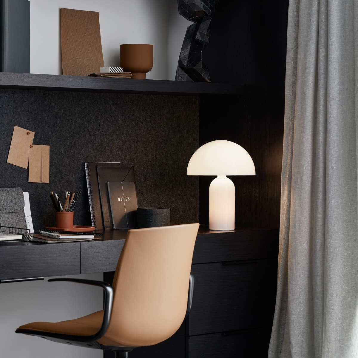 Dion 2 Light Table Lamp in Gloss White Glass