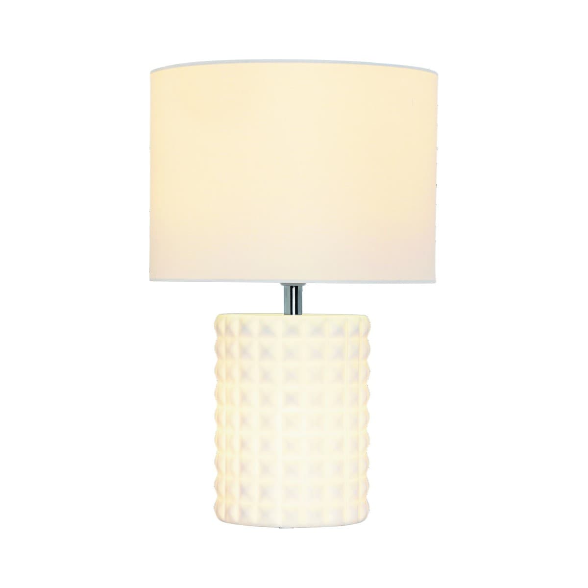 Milla 2 Light Tall Table Lamp in White