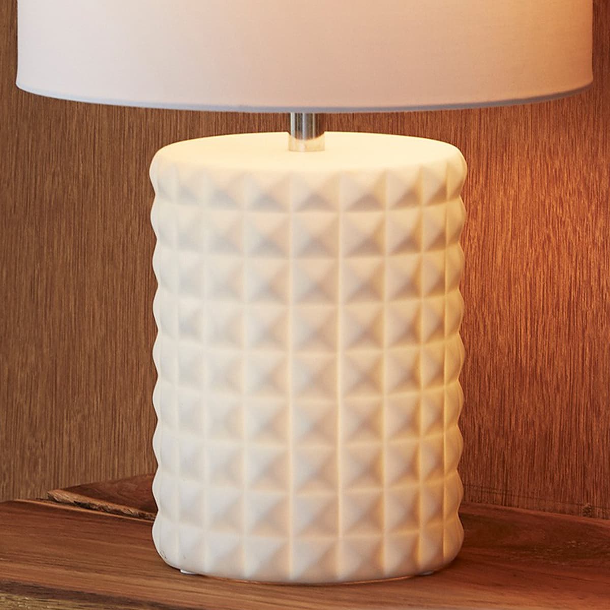 Milla 2 Light Tall Table Lamp in White