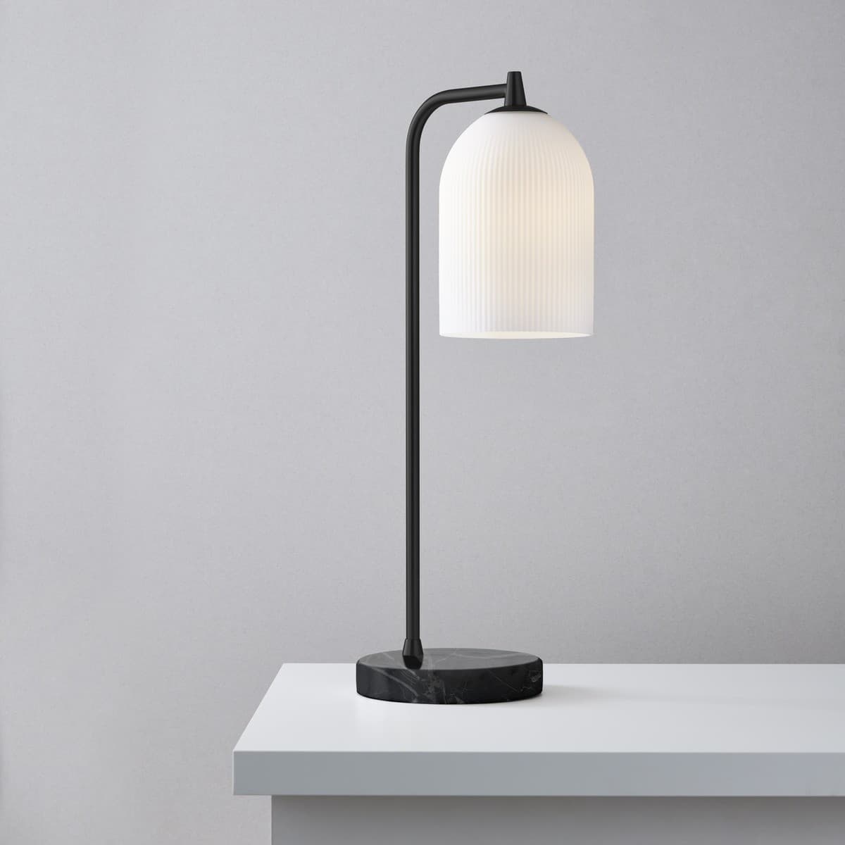 Camilla 1 Light Table Lamp in Black-img-2