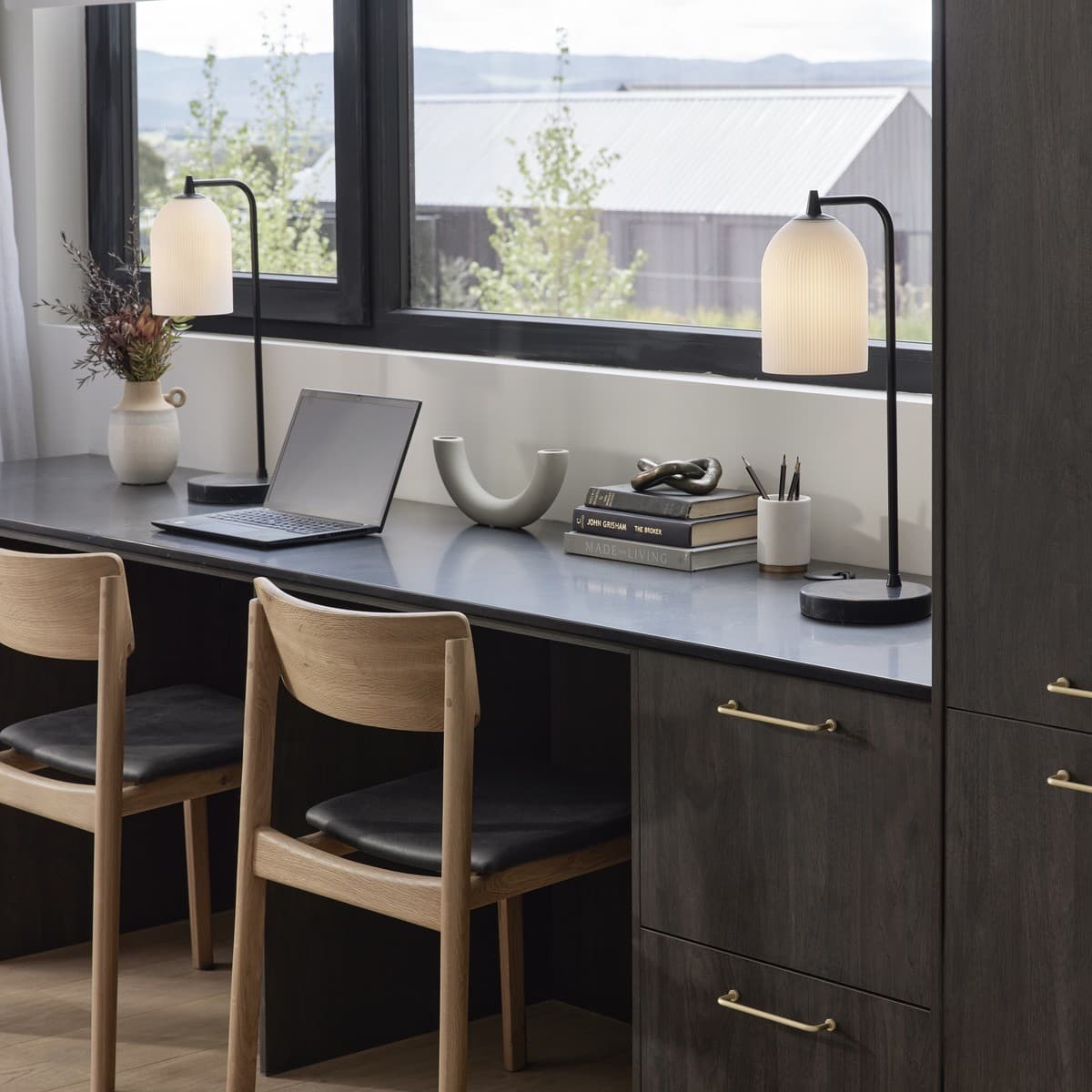 Camilla 1 Light Table Lamp in Black-img-3