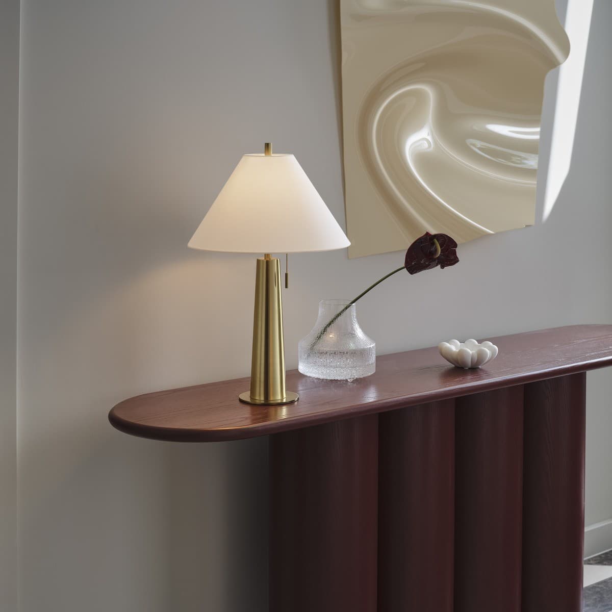 Spencer 1 Light Table Lamp in Aged Brass-img-2