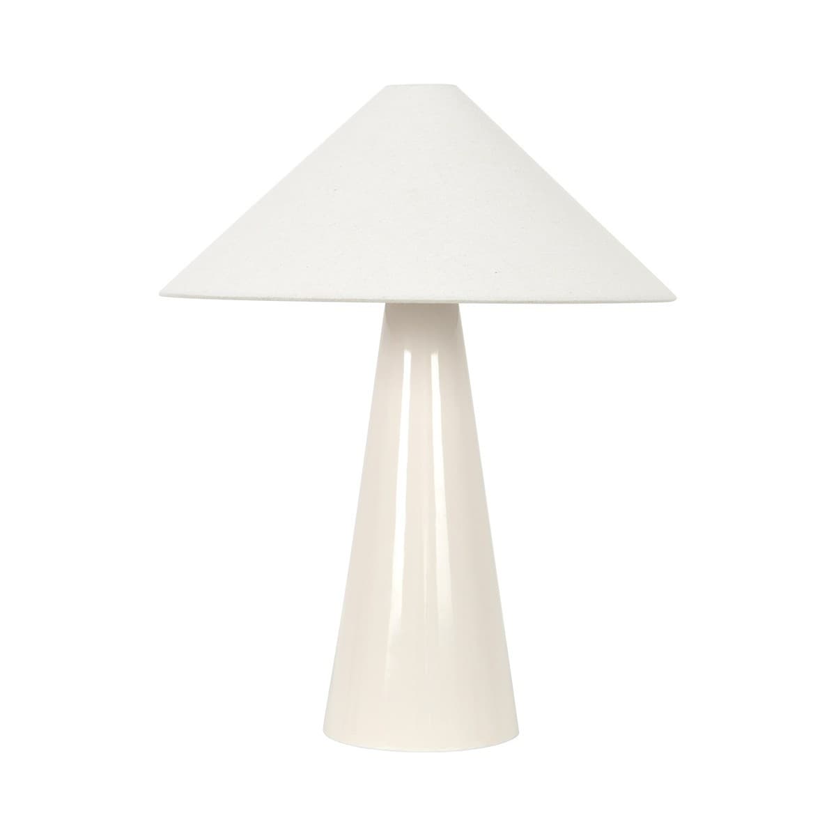 Emery 1 Light Ceramic Table Lamp in White-img-1