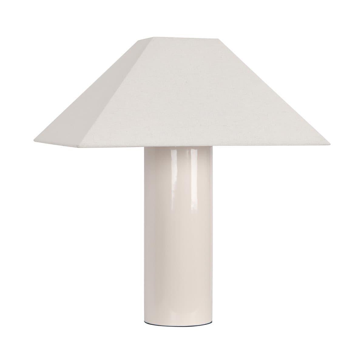 Misha Ceramic Table Lamp in White