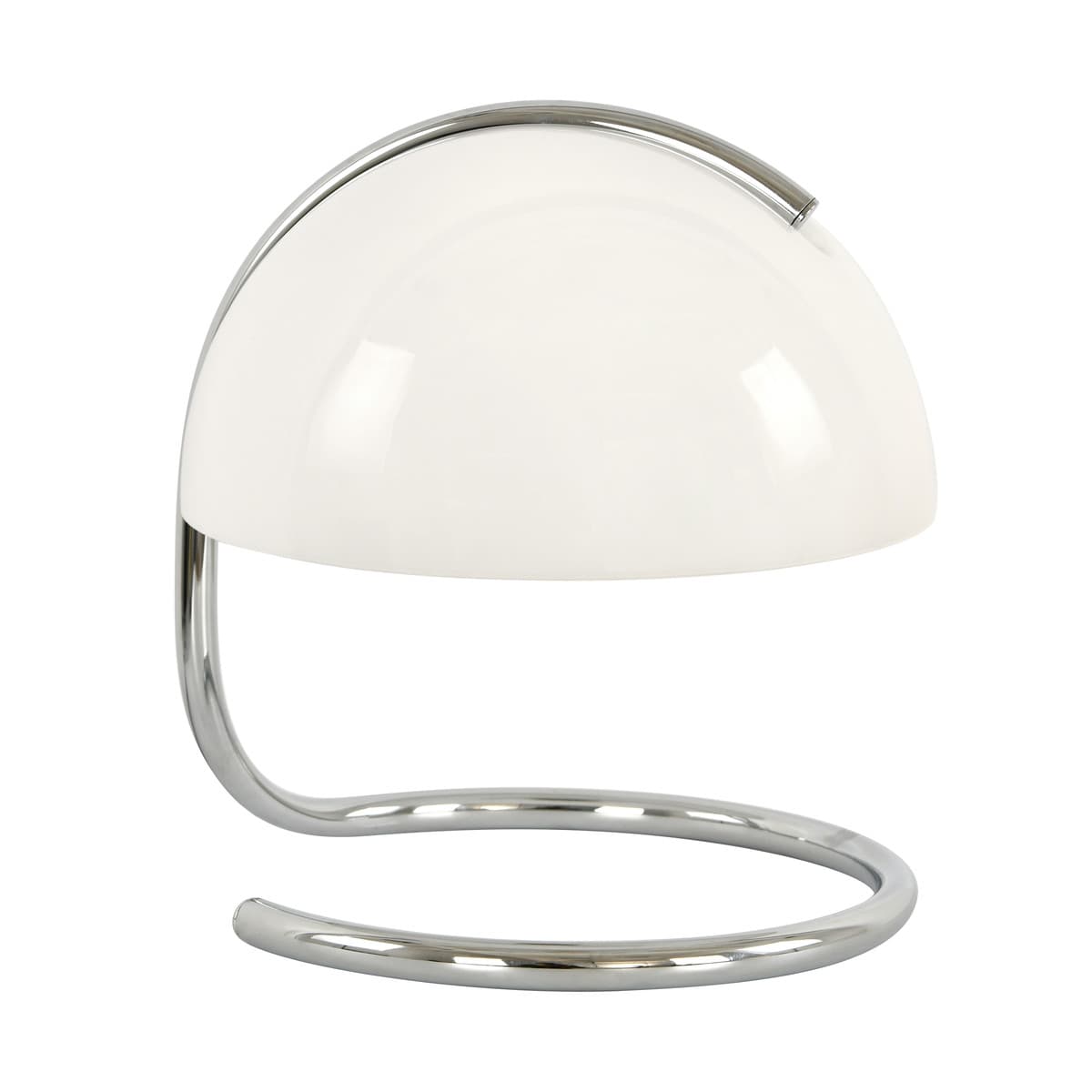Mies Table Lamp in Chrome with Opal Glass-img-1