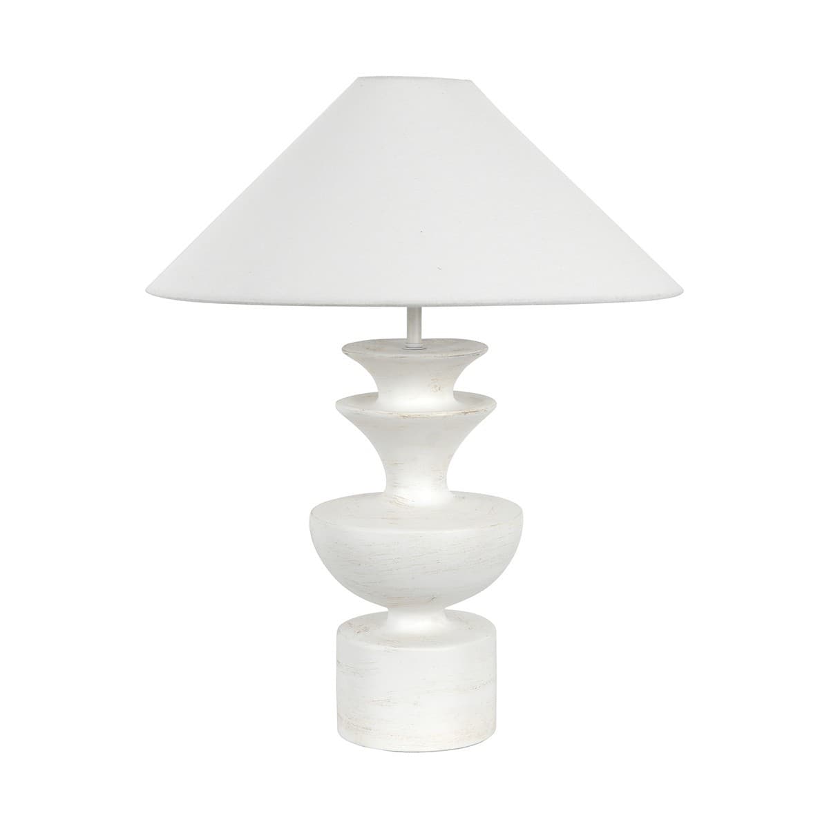Catalina 1 Light Table Lamp in White-img-1