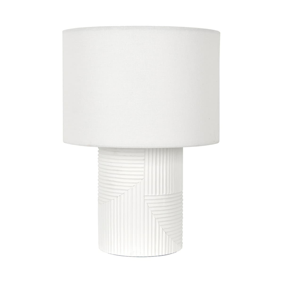 Castel 1 Light Table Lamp in White