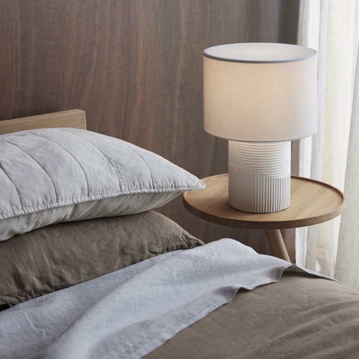 Castel 1 Light Table Lamp in White