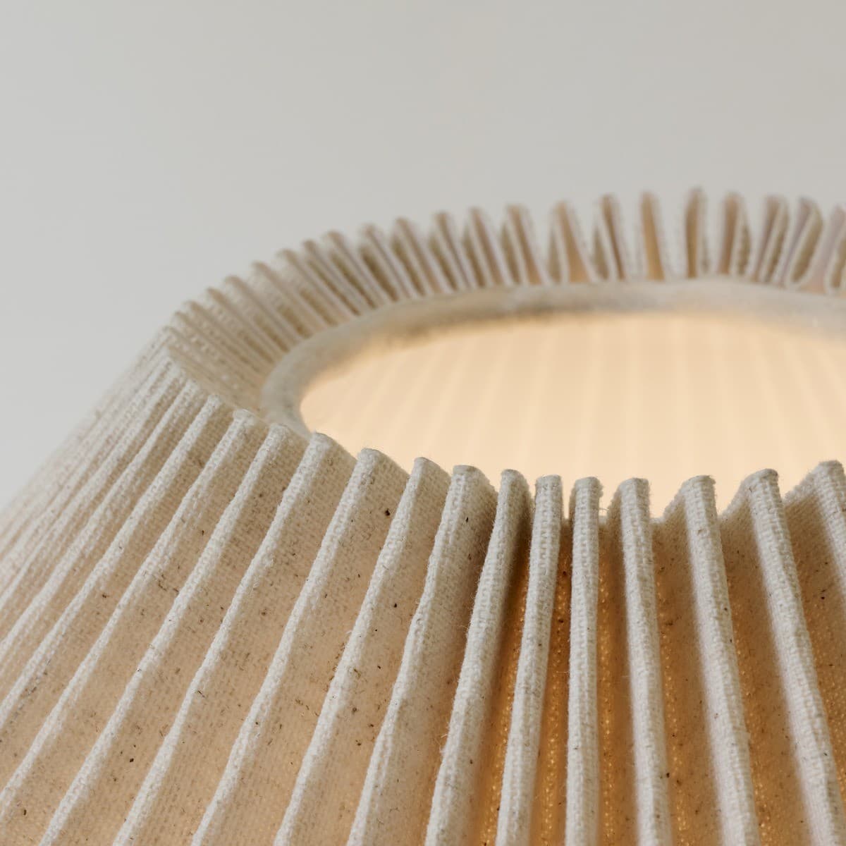Fora 1 Light Table Lamp in Stone with Natural Linen Shade-img-5