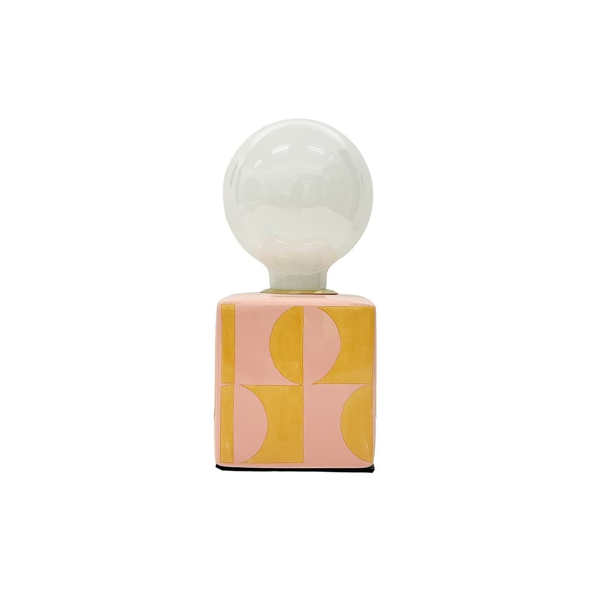 Tessa 1 Light Ceramic Table Lamp in Chartreuse-img-1