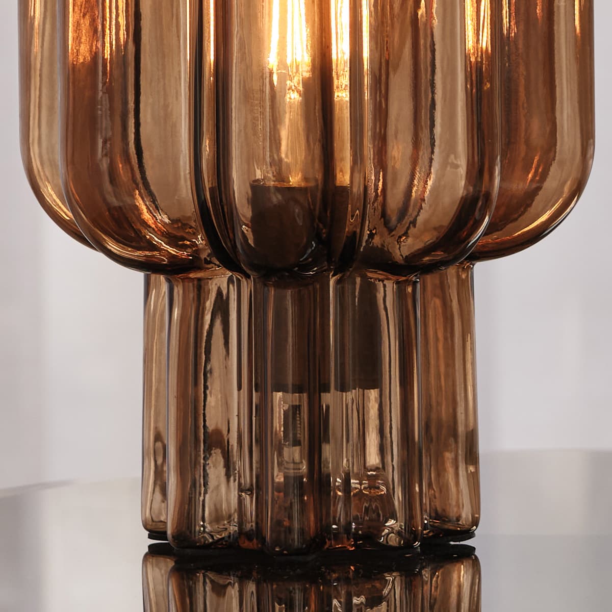 Floris Glass Table Lamp in Sepia-img-4