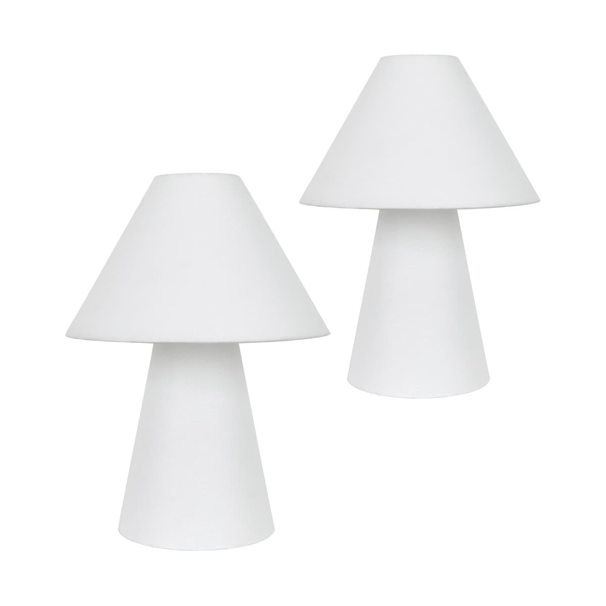Atila 1 Light Table Lamp in Ivory, 2 Pack-img-1