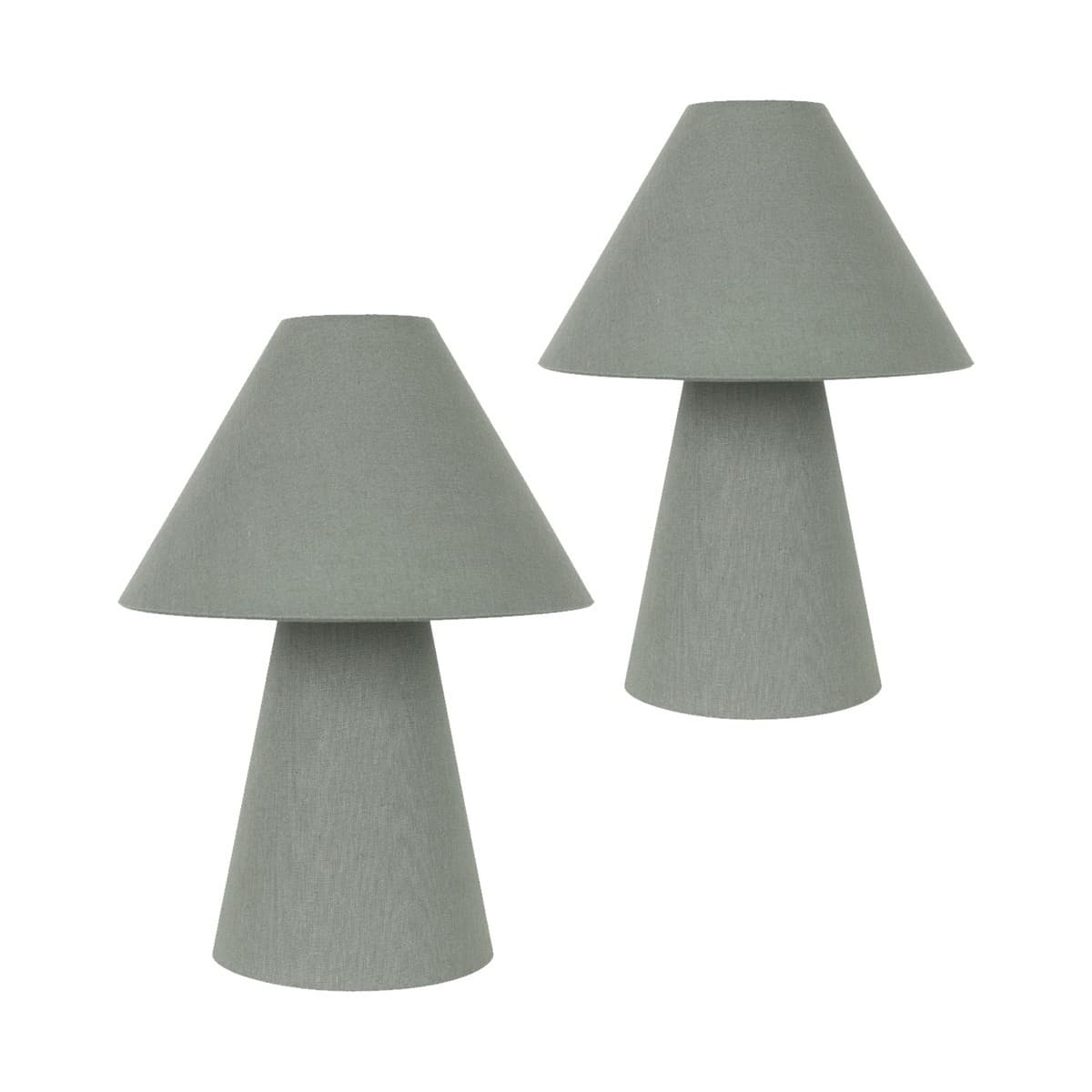 Atila 1 Light Table Lamp in Sage, 2 Pack-img-1