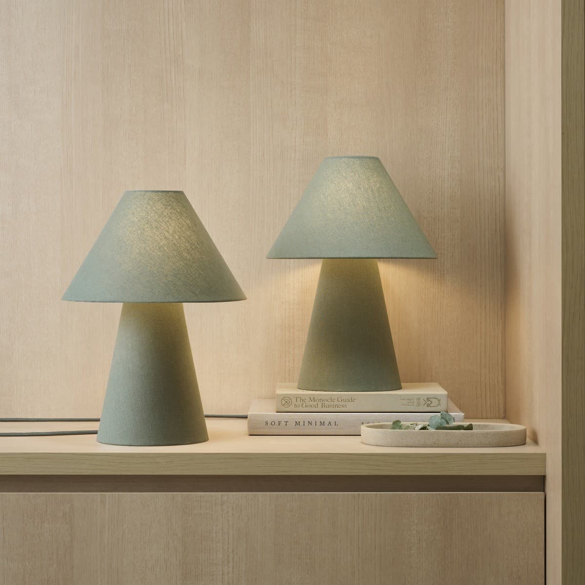 Atila 1 Light Table Lamp in Sage, 2 Pack-img-2