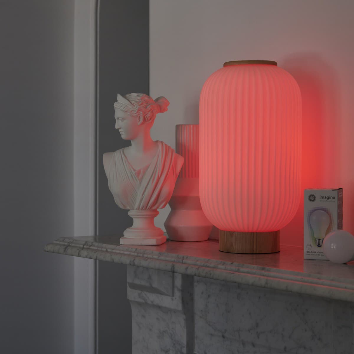 Mele 1 Light Tall Table Lamp in Ash/Frost