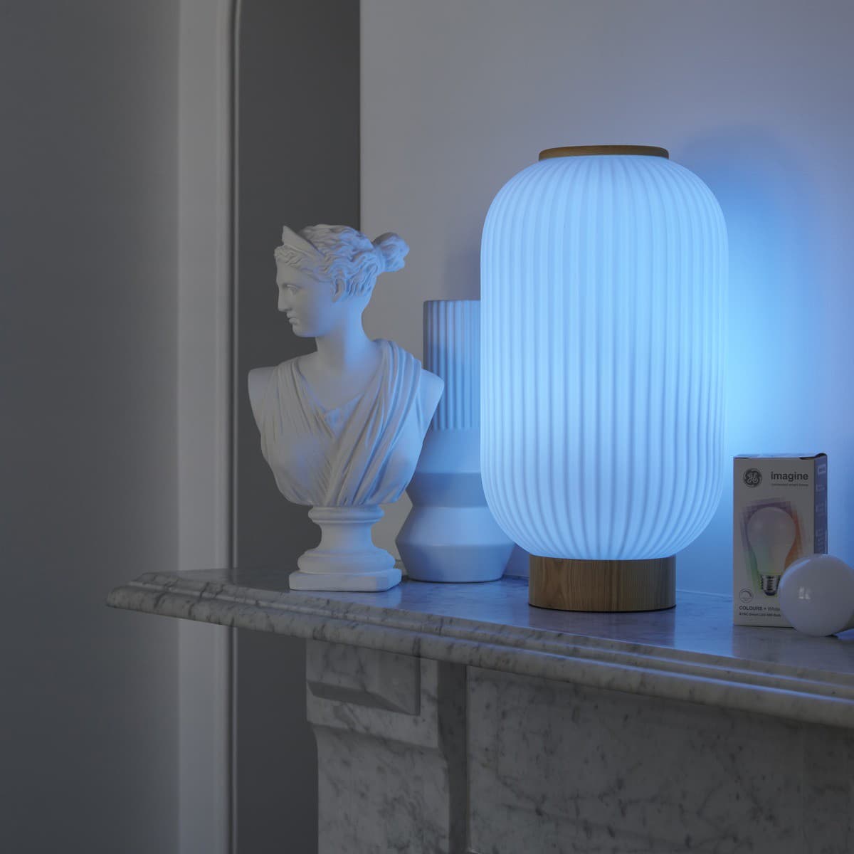 Mele 1 Light Tall Table Lamp in Ash/Frost