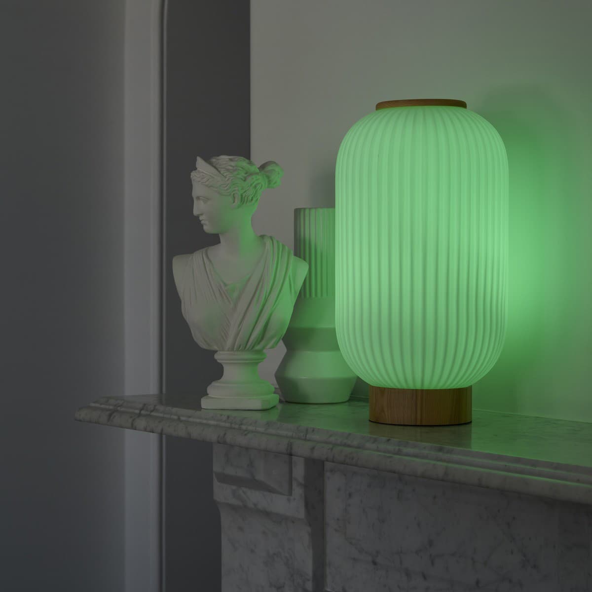 Mele 1 Light Tall Table Lamp in Ash/Frost