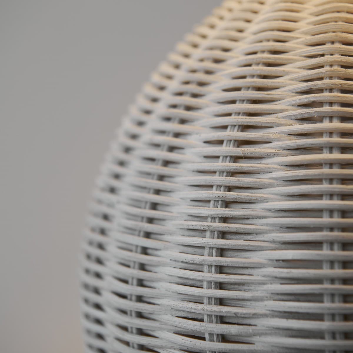Otto 1 Light Round Table Lamp with Handwoven Rattan Base and White Linen Shade-img-7