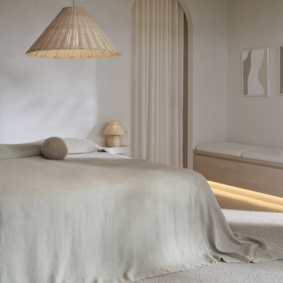Kasa 1 Light Table Lamp in Natural Rattan-img-7
