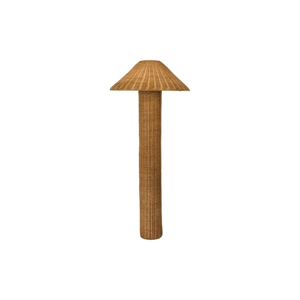 Sahara 1 Light Rattan Floor Lamp in Natural-img-1