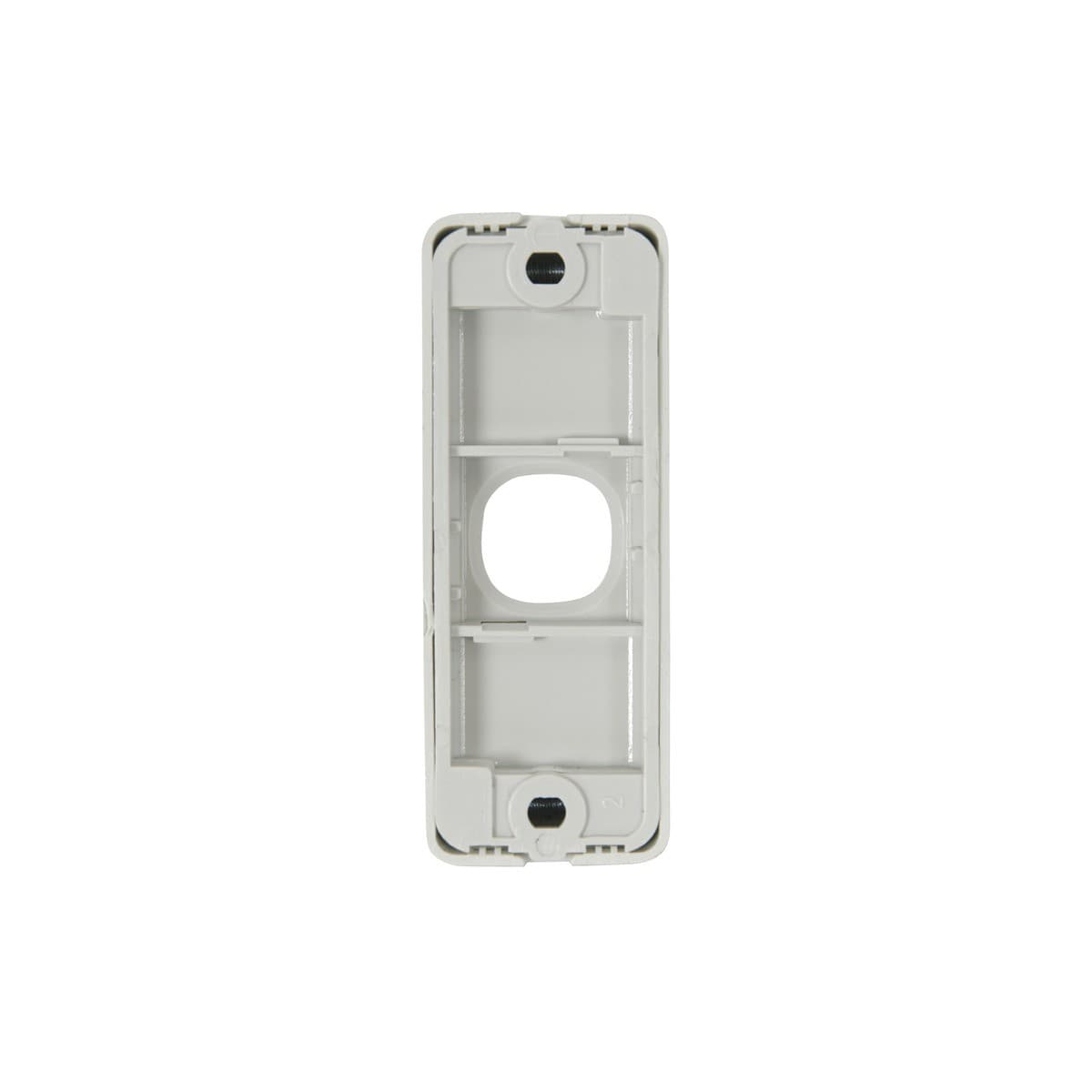 Lucci Power Gravity Architrave 1 Gang Plate Only in Matte White-img-2