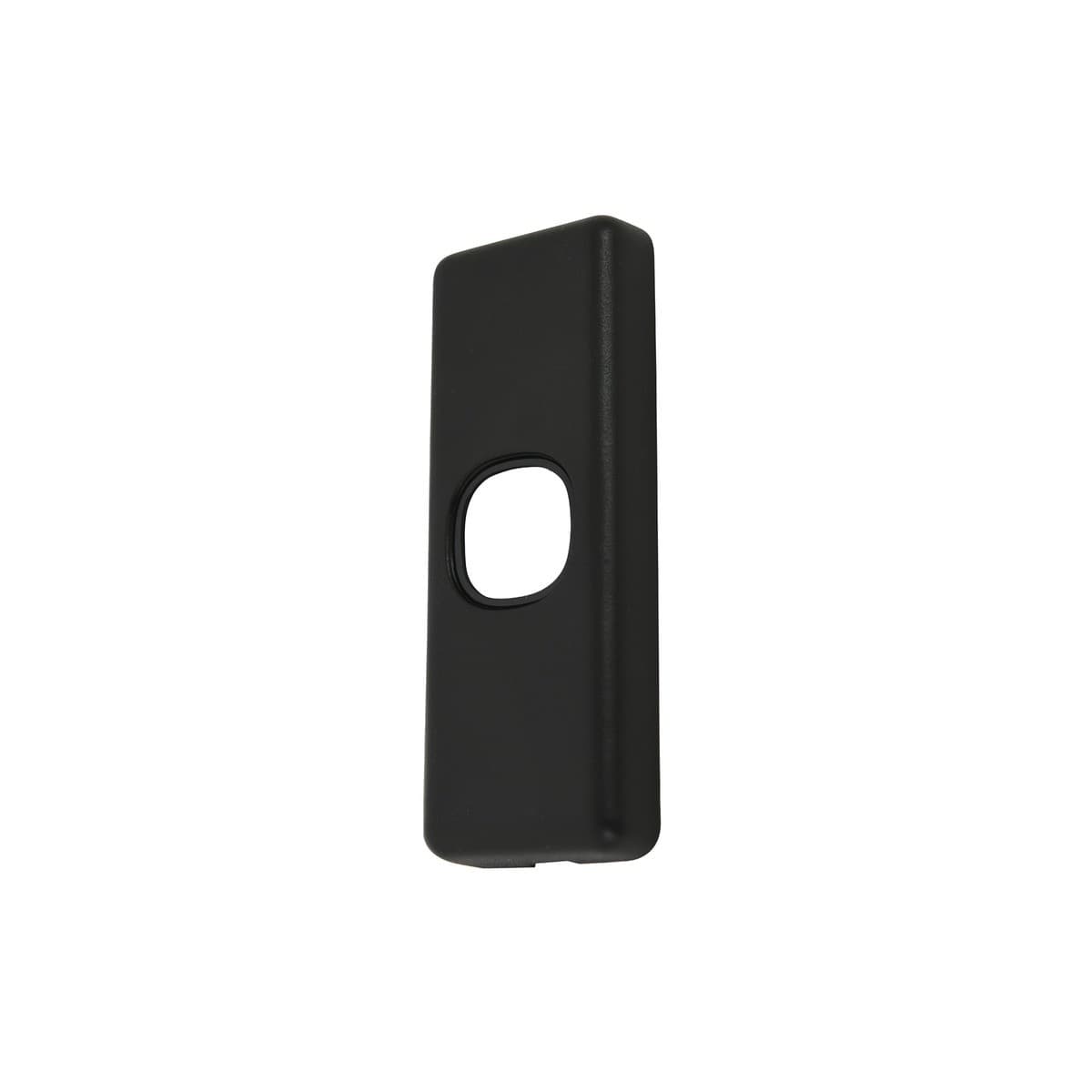 Lucci Power Gravity Architrave 1 Gang Plate Only in Matte Black-img-1