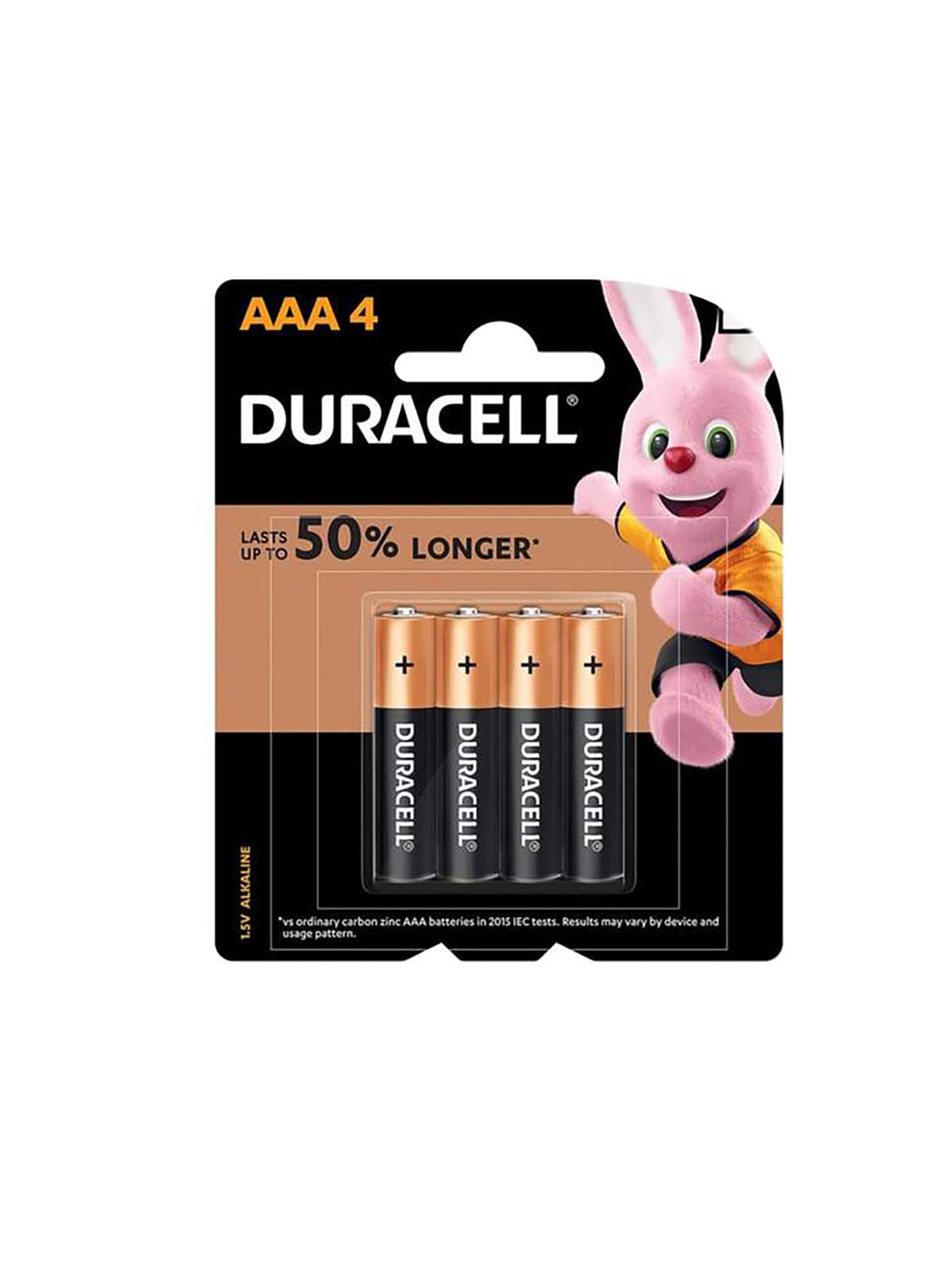 Duracell Coppertop 1.5V AAA Alkaline Battery 4 pack
