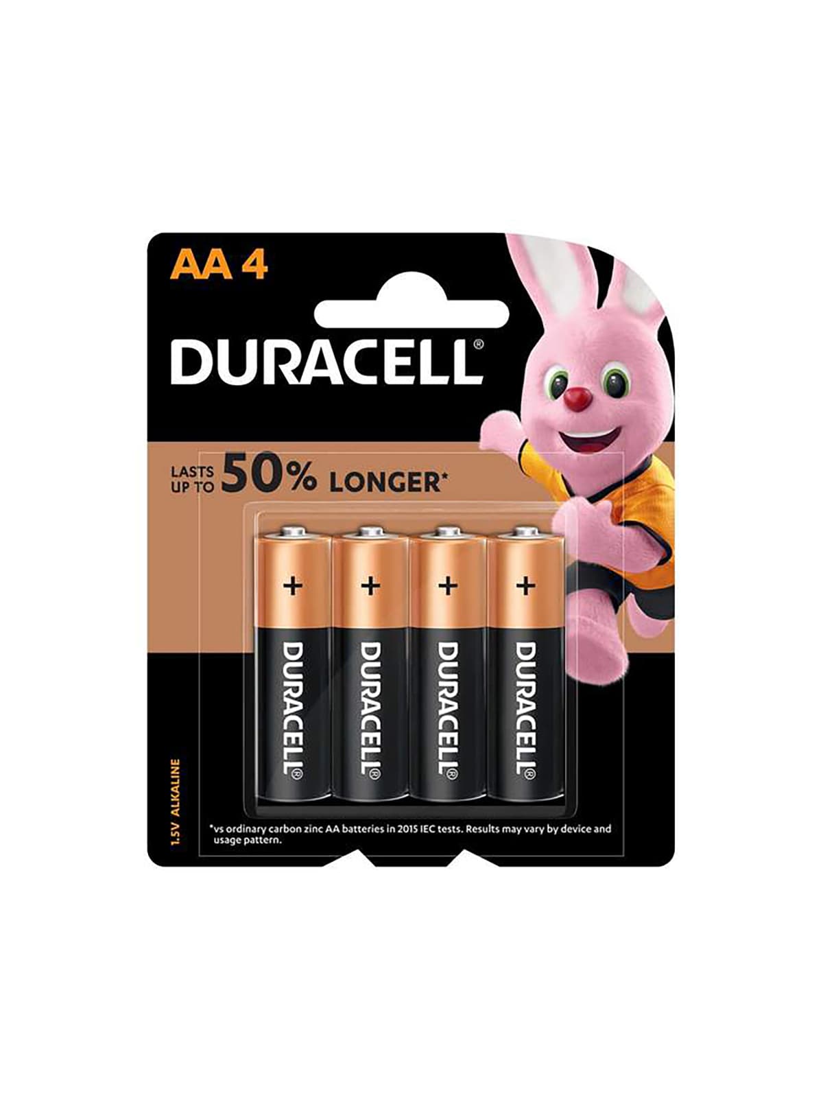 Duracell Coppertop 1.5V AA Alkaline Battery 4 pack