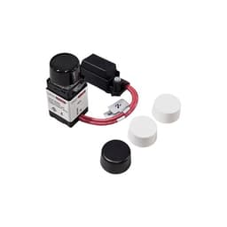 Lucci Power 200W LED Electrical Rotary Dimmer with Push On/Off with Black and White Dials