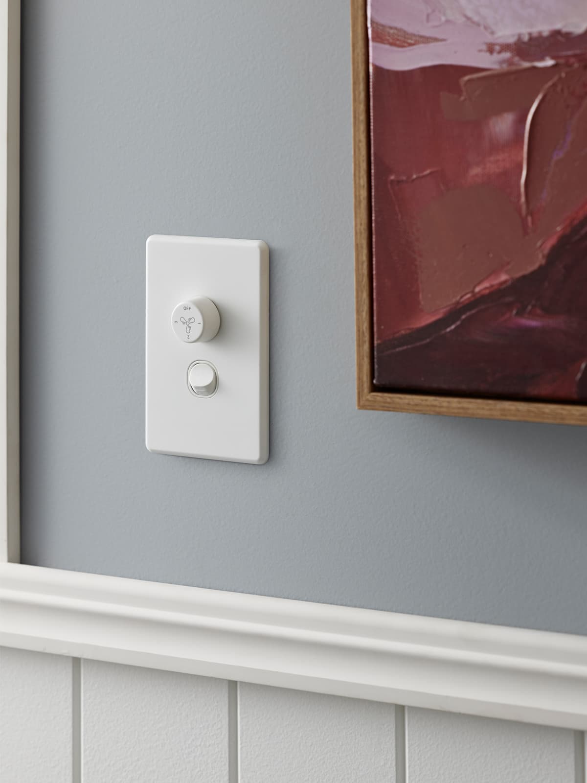 Lucci Power Fan Dial only in Matte White