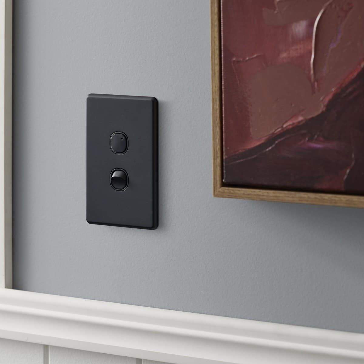 Lucci Power 150W LED Electrical Push Button Dimmer in Black-img-5