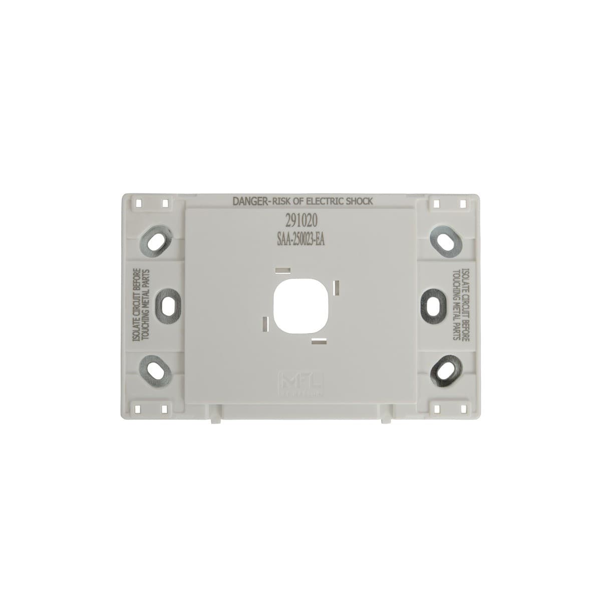 MFL Forge Modern 1 Gang Grid Plate Only in White-img-4