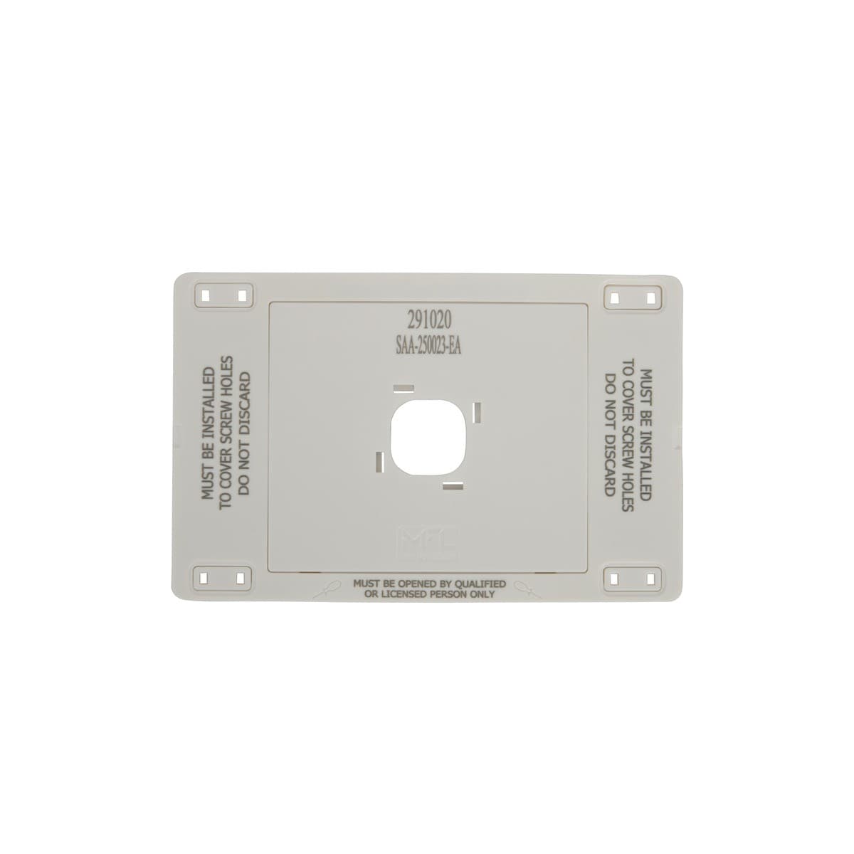 MFL Forge Modern 1 Gang Grid Plate Only in White-img-5