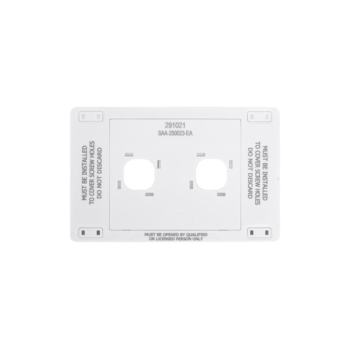 MFL Forge Modern 2 Gang Grid Plate Only in White-img-6