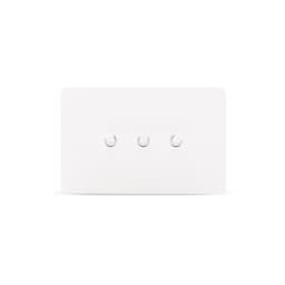 MFL Forge Modern 3 Gang Grid Plate Only in White