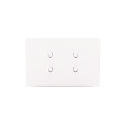 MFL Forge Modern 4 Gang Grid Plate Only in White