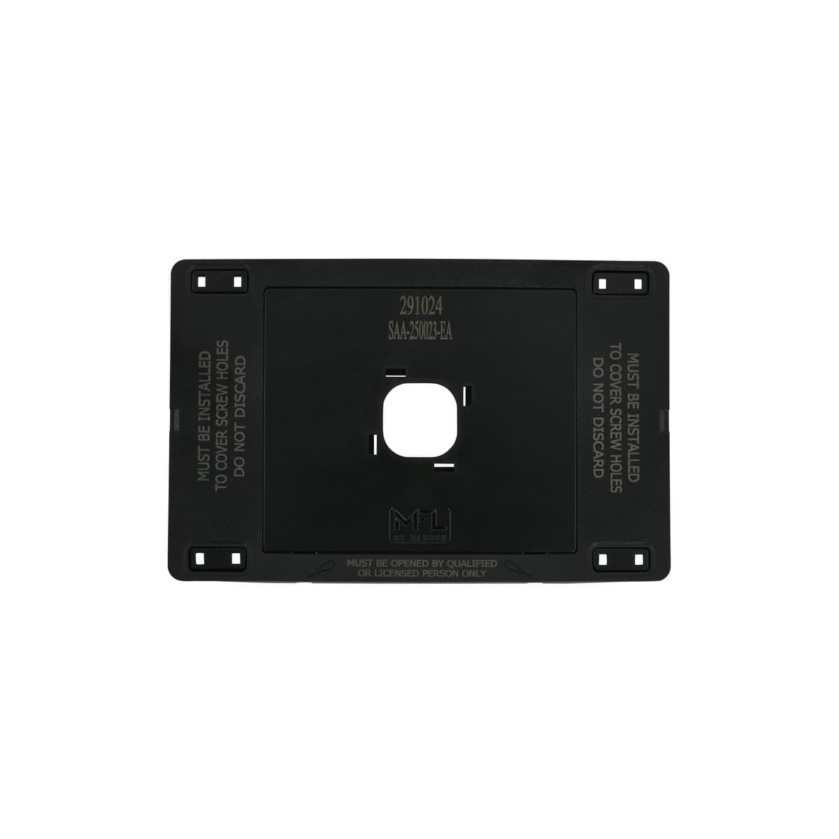 MFL Forge Modern 1 Gang Grid Plate Only in Black-img-5