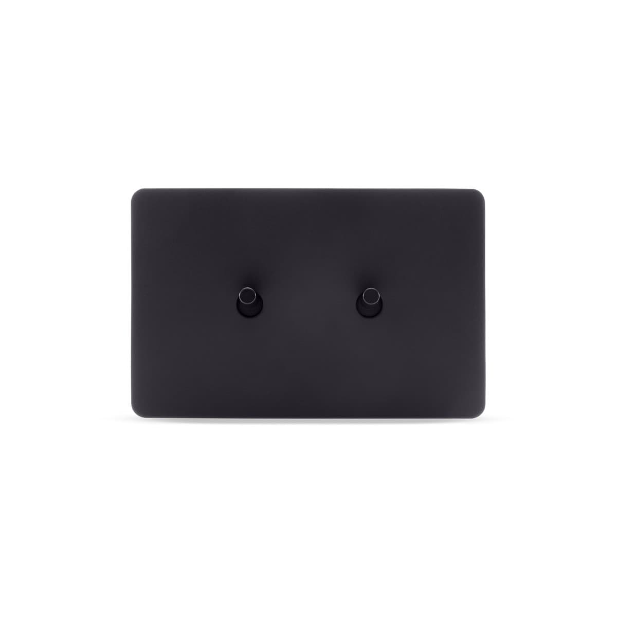 MFL Forge Modern 2 Gang Grid Plate Only in Black-img-1
